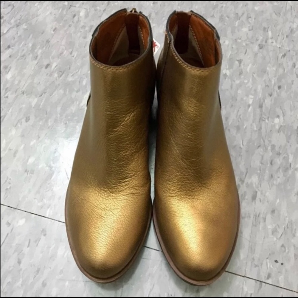 Lucky Brand Golden Bronze Ankle Boots